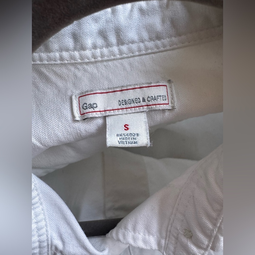 Gap white cotton poplin shirt dress - Picture 10 of 11